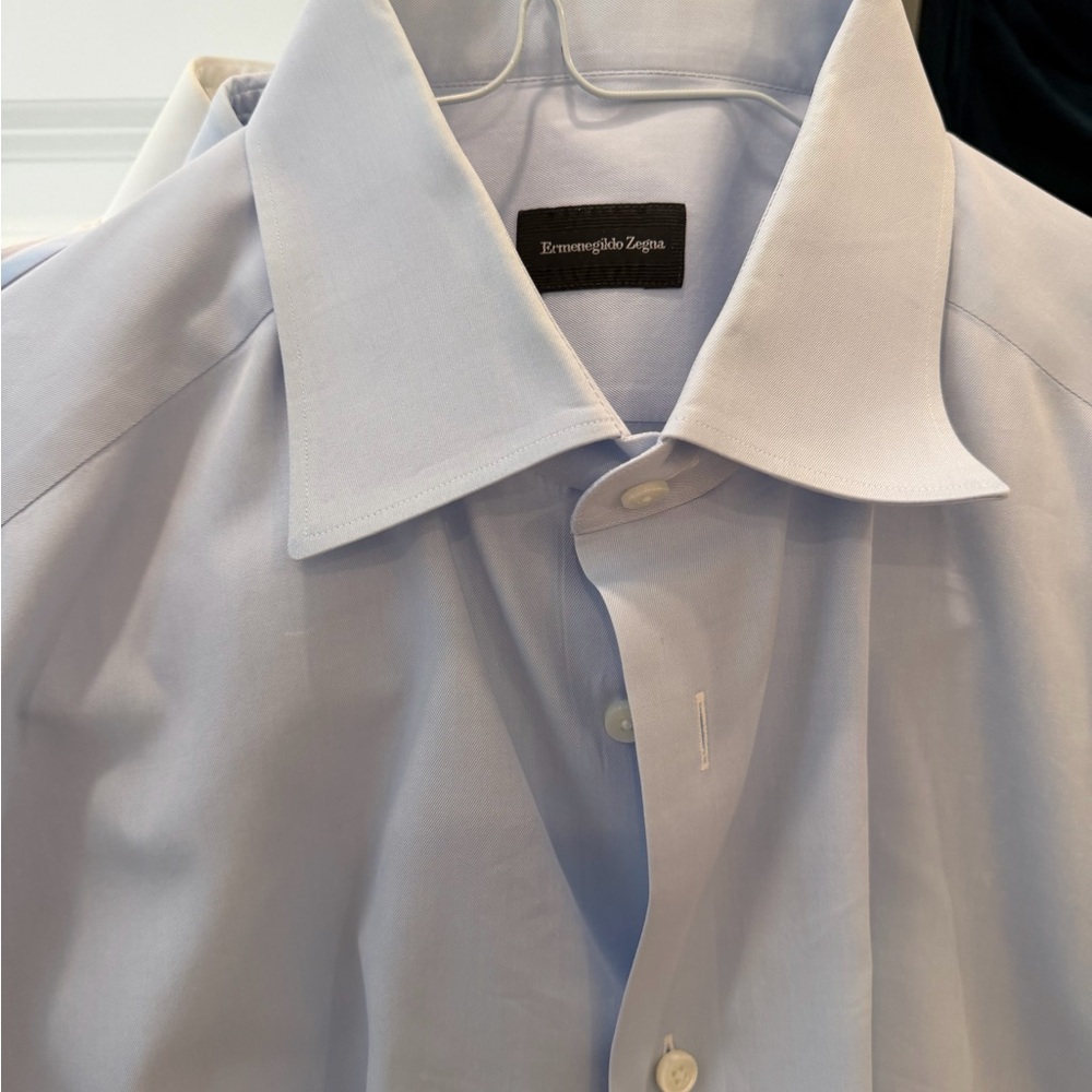Ermenegildo Zegna Sky Blue Dress Shirt